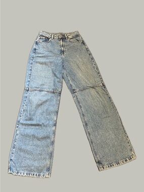 Garage Light Wash Wide Leg Jeans